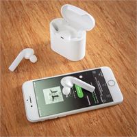AURICOLARI BLUETOOTH BLACK and WHITE